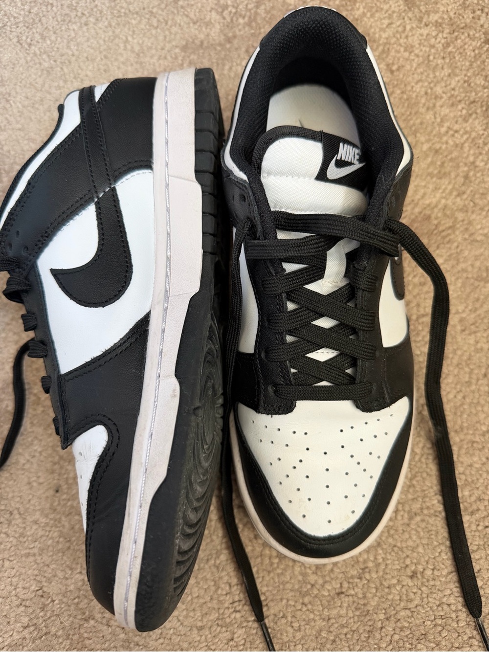 Nike Black and White Low-Top Sneakers